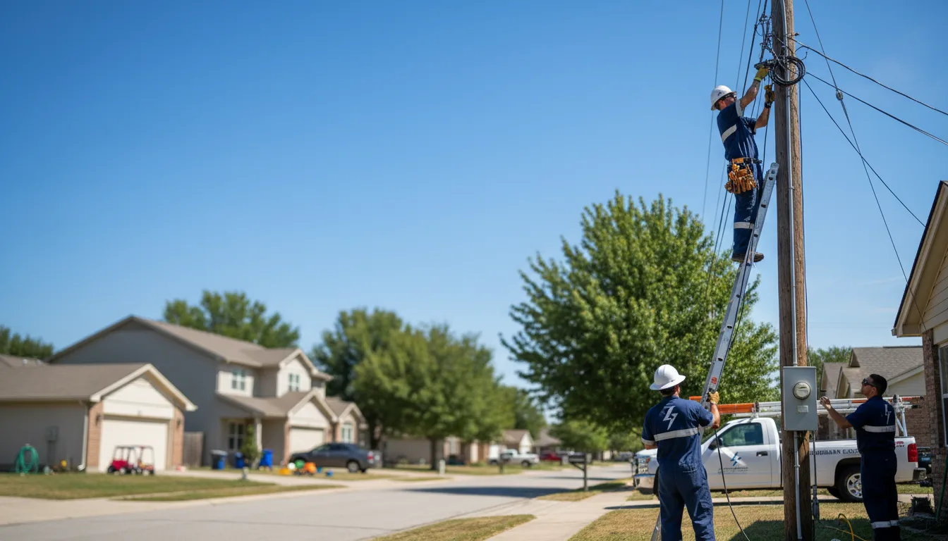 Residential electrician providing installation services in Hamburg, LA